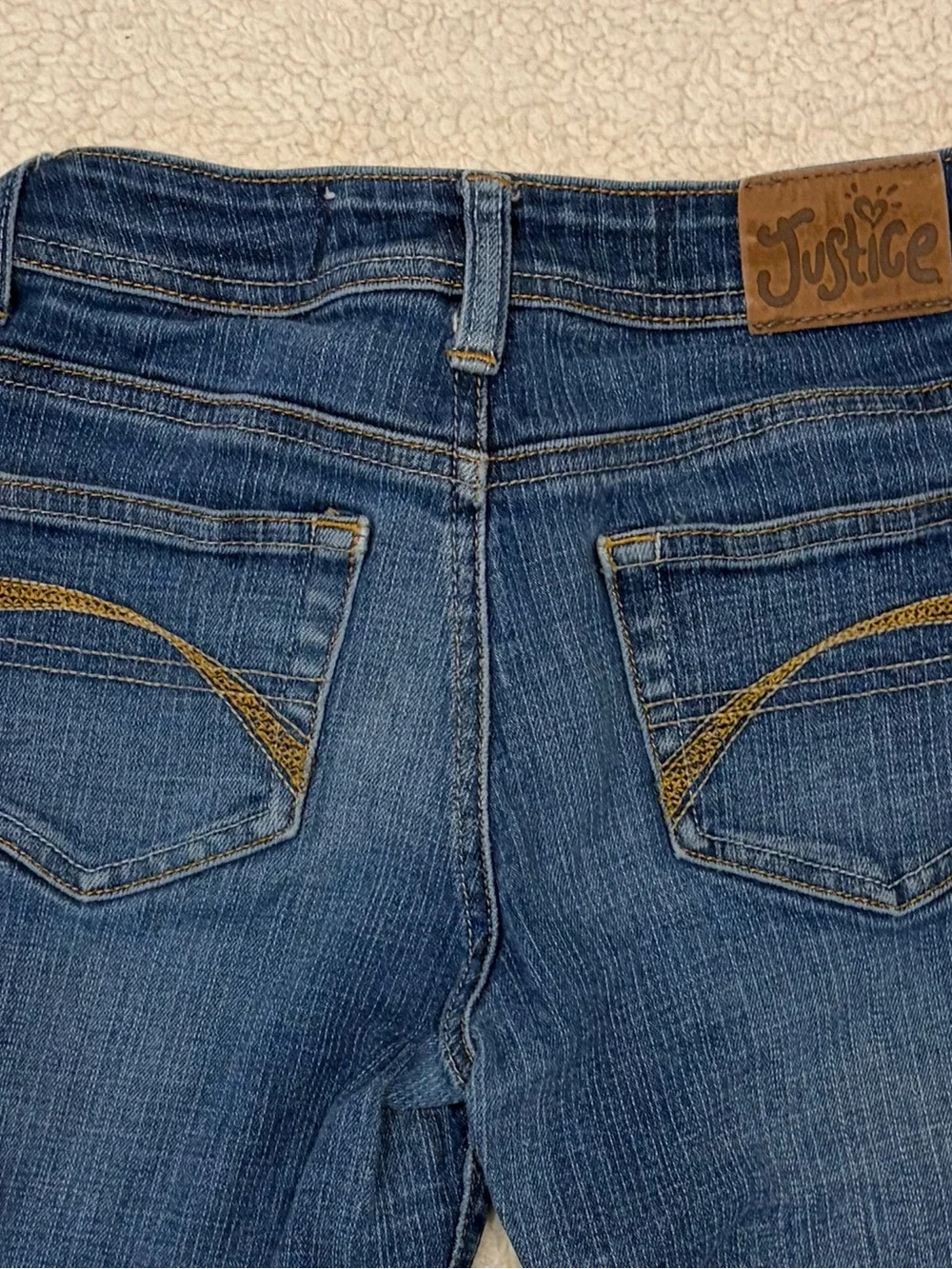 Justice Medium Wash Bootcut Jeans